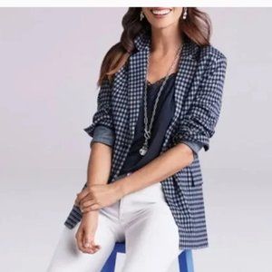 Cabi #5848 Blue Checkup Blazer